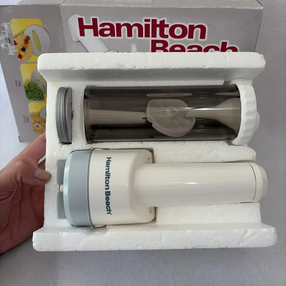 Hamilton Beach Cordless Cookie Press Dessert Food Decorator 80080 Christmas